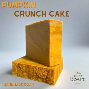 Natural Handmade pumpkin crunch cake soap